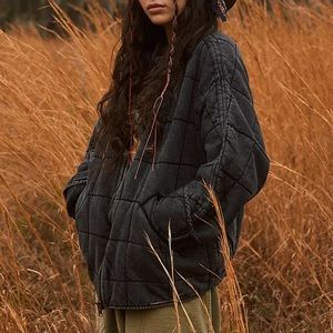 Free People Dolman Quilted Knit Jacket